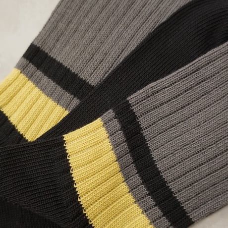 《men's》retro rib <gray×black> M-M26