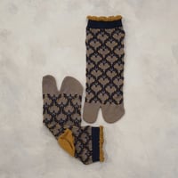 lace check tabi <gray> L-K11