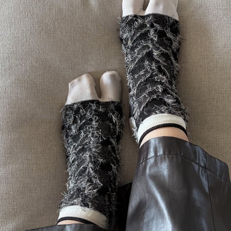 fringe tabi <black> L-K15