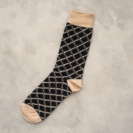 《men's》3D check <black> M-M23