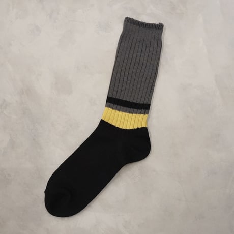 《men's》retro rib <gray×black> M-M26