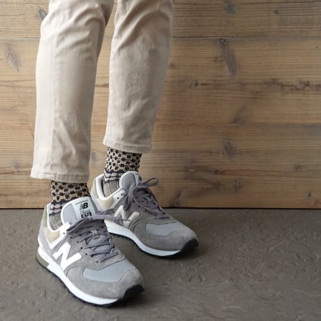 《men's》block check jacquard <charcoal × gray> M-M19