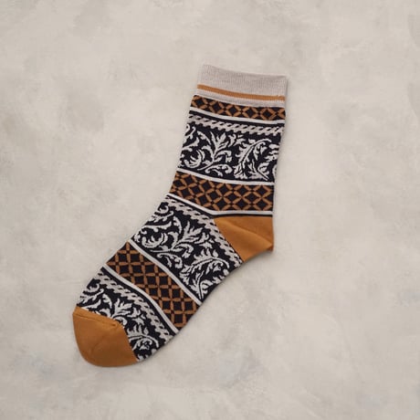 acanthus border <navy> L-S59