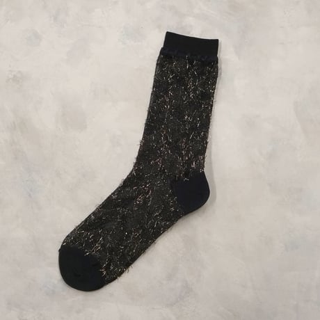 shiny fringe see-through <black> L-M85