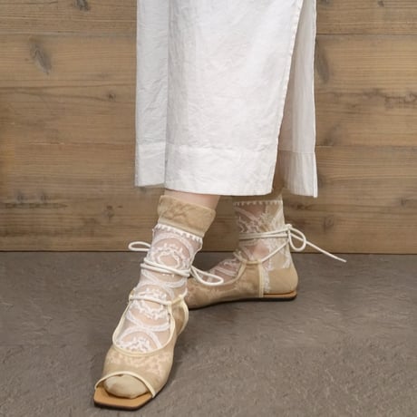see-through baroque <beige> L-S63