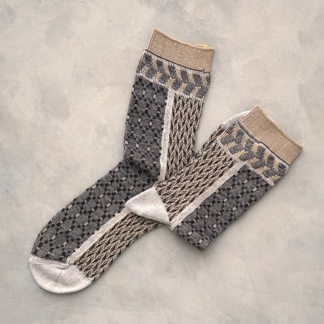 honeycomb & herringbone <beige> L-M30