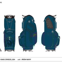 完全受注生産　ロッディオ　RODDIO　26プレミアム　スタンドバッグ　クロコ　カラー：アイアンネイビー