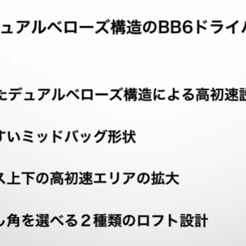 プログレス BB6 ドライバー レーヴ ブレイクアウト シャフト付