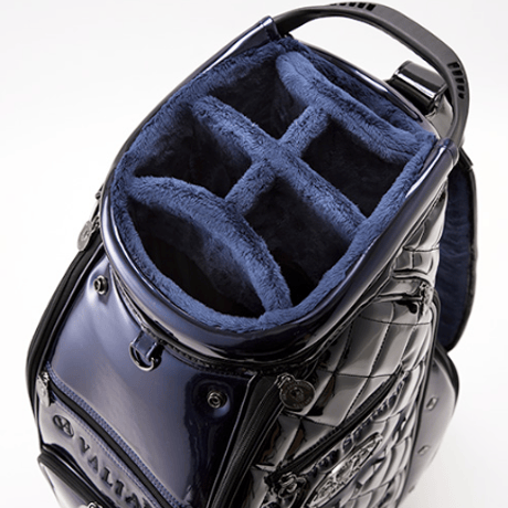 バリアント　エンブレムコレクション　キャディバッグ  カラー：ブラック×ネイビー