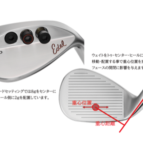 イーデル EDEL SMS ウェッジ T-GRIND N.S .PRO モーダス3 ウェッ