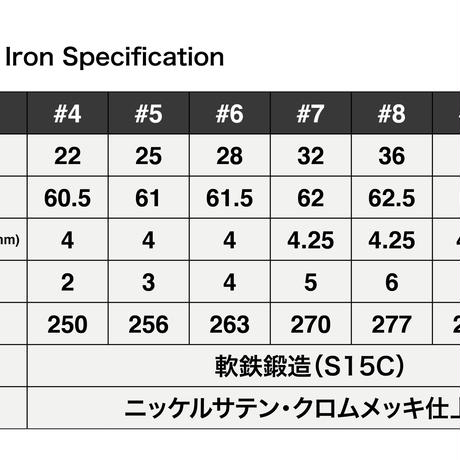 藤本技工　FG-101CB FORGED アイアン【＃5〜PW】 6本セット　N.S.PRO 　ゼロス　7　アイアン用シャフト付