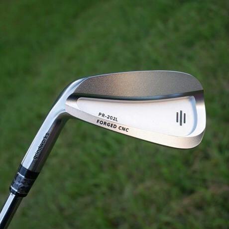 グラインドワークス×パトリック・リード　PR 202 FORGED CNC 　レフティ　アイアン【＃5〜PW】6本セット　トゥルーテンパー　ダイナミックゴールド　アイアン用スチールシャフト付