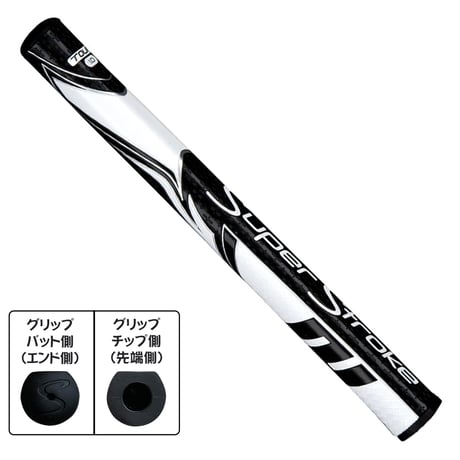 スーパーストローク　ゼナジーツアー　1.0　BK／WH　パター用グリップ