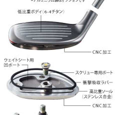 ロッディオ　RODDIO　ハイブリッド　ユーティリティ　SOLE　ソーレシャフト付