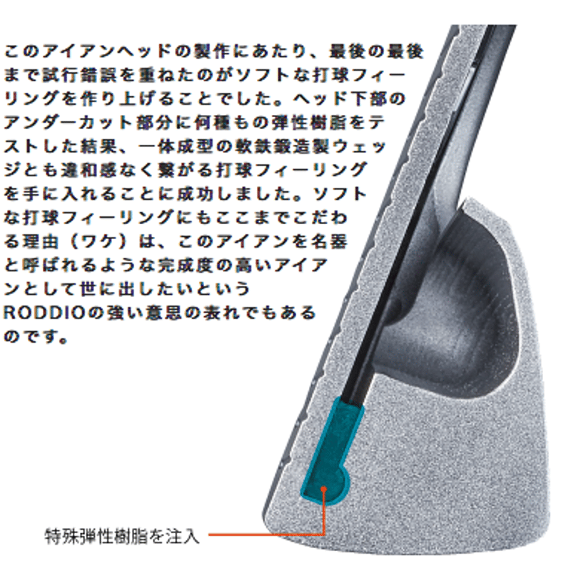 ロッディオ RODDIO PC フォージドアイアン【#7〜S】7本セット ロッディオ RODDIO PC フォージドアイアン【#7〜S】7本セット