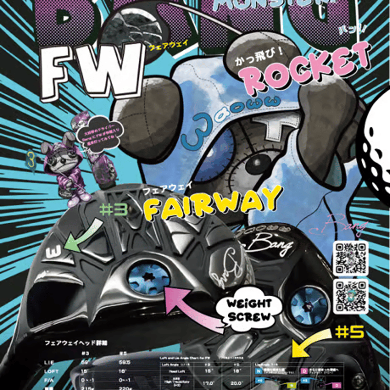 ワオ Waoww バン BANG FW フェアウェイウッド フジクラ ダイヤモンド