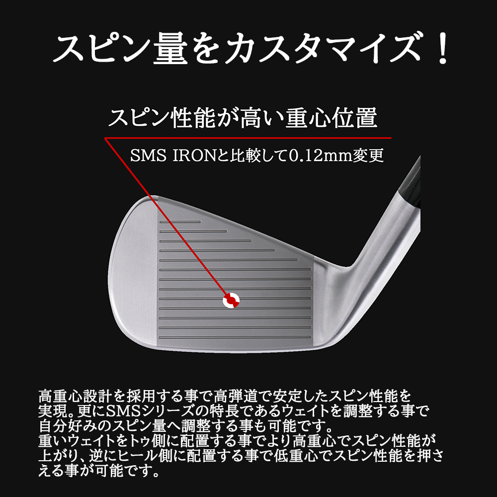 ①イーデルSMSPROアイアン5番～PW各1個ヘッド単品