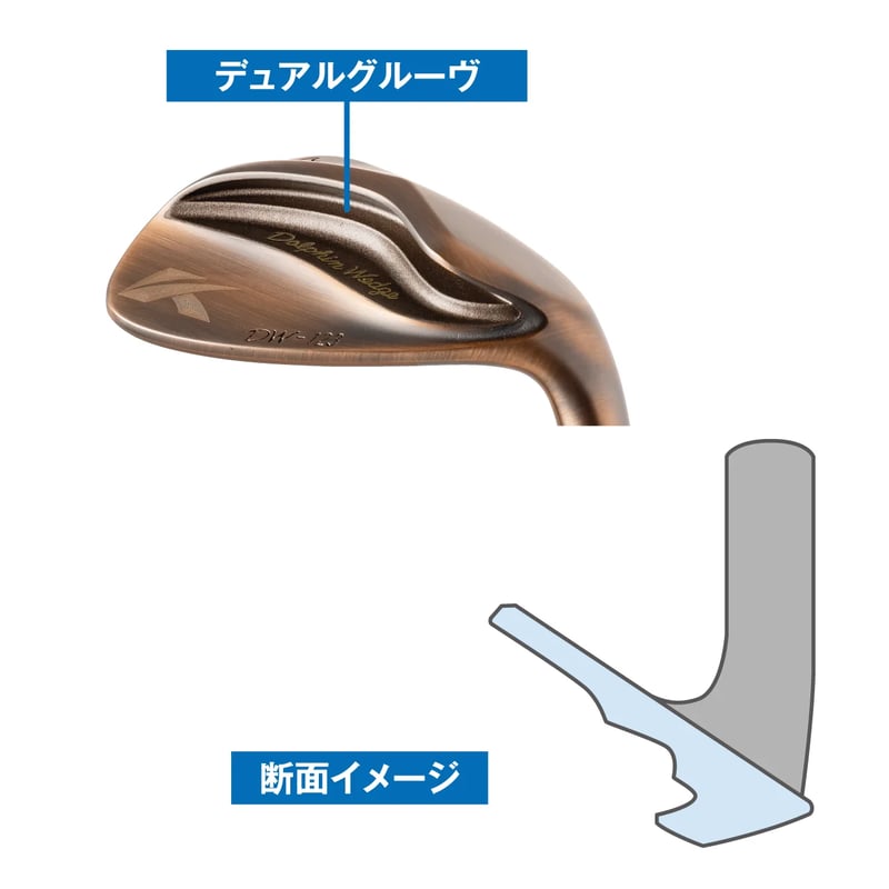 ドルフィン ウェッジ DOLPHIN WEDGE DW-123 Copper(ストレート ドルフィン ウェッジ DOLPHIN WEDGE DW-123 Copper(ストレート