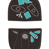 完全受注生産　ロッディオ　RODDIO　26プレミアム　マレットパター用ヘッドカバー　ステッチロゴ　カラー：クラッシー　ブラック