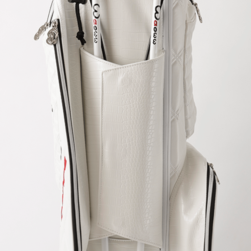 ワオ Waoww スタンドキャディバッグ カラー：ホワイト×ブラック