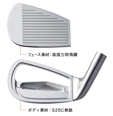ロッディオ RODDIO PC FORGED DLCコーティング アイアン【＃7〜P