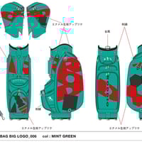 完全受注生産　ロッディオ　RODDIO　26プレミアム　カートバッグ　ビッグロゴ　カラー：ミントグリーン
