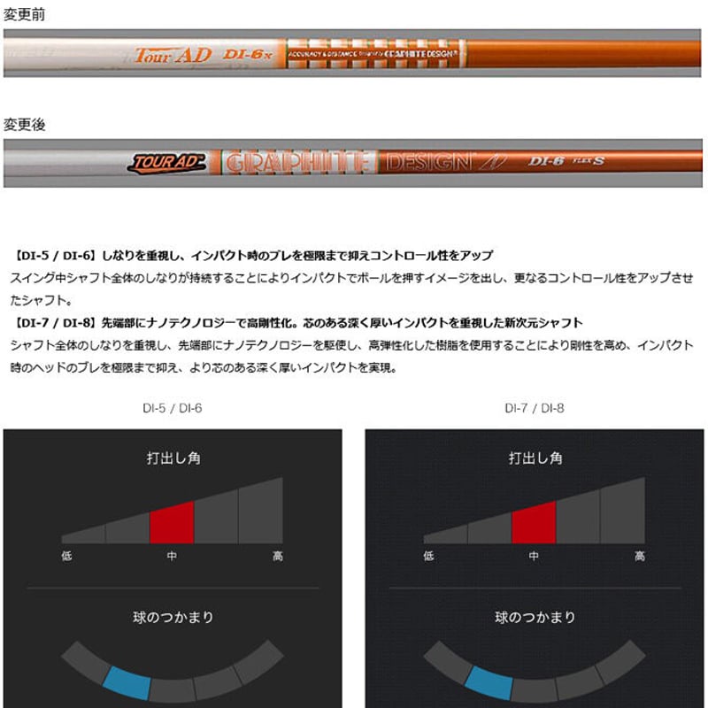 Tour AD DI-7S ドライバーシャフト スリクソンZX用スリーブ付シャフト グラファイトデザイン TOUR