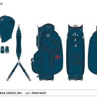完全受注生産　ロッディオ　RODDIO　26プレミアム　カートバッグ　クロコ　カラー：アイアン　ネイビー