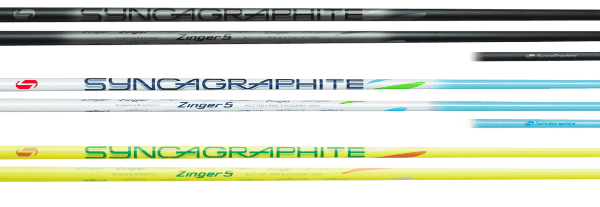 ⭐限定色イエロー⭐　シンカグラファイト　シャフト　Zinger 5 PXG スリーブ付き シャフト シンカグラファイト ジンガー 5 イエロー