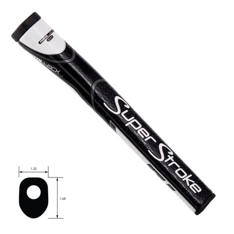 スーパーストローク　ピストルロック　2.0　BK／WH　パター用グリップ