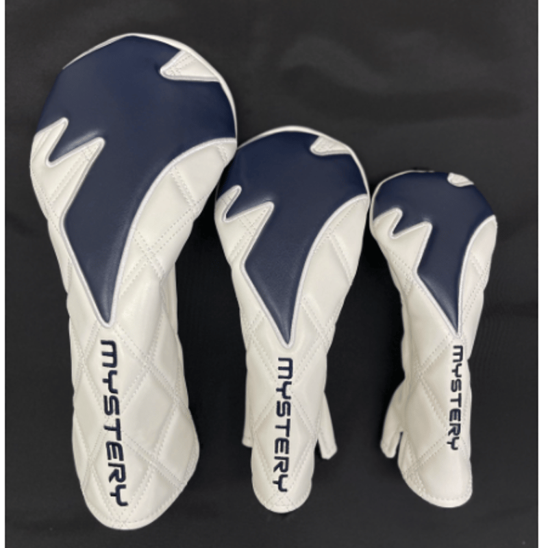 ミステリー MYSTERY ヘッドカバー White×Navy | クリエーションゴルフ
