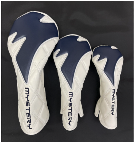 ミステリー MYSTERY ヘッドカバー White×Navy | クリエーションゴルフ