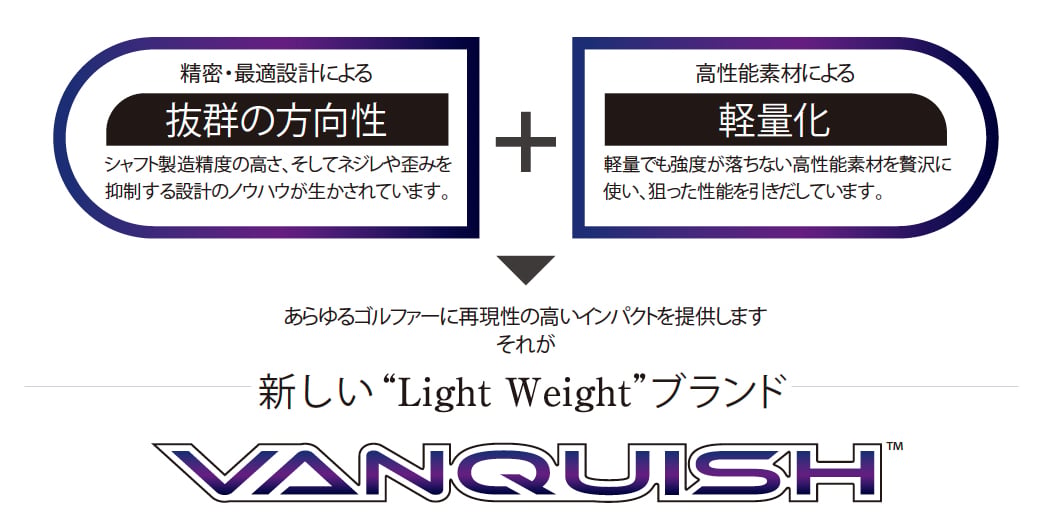 三菱ケミカル ヴァンキッシュ VANQUISH アイアン用シャフト