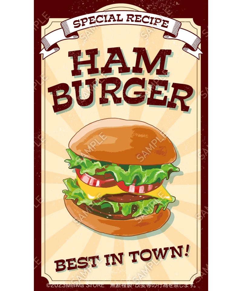 ハンバーガー01（S・M・Lサイズ） | MerMa STORE｜キッチンカー