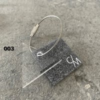 C / M      Minimal Key ring 　003 / Silver lame
