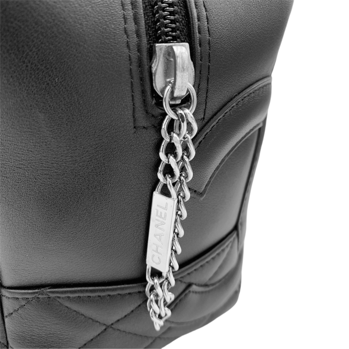CHANEL シャネル カンボンライン ショルダーバッグ ブラック CHANEL シャネル カンボンライン ショルダーバッグ ブラック