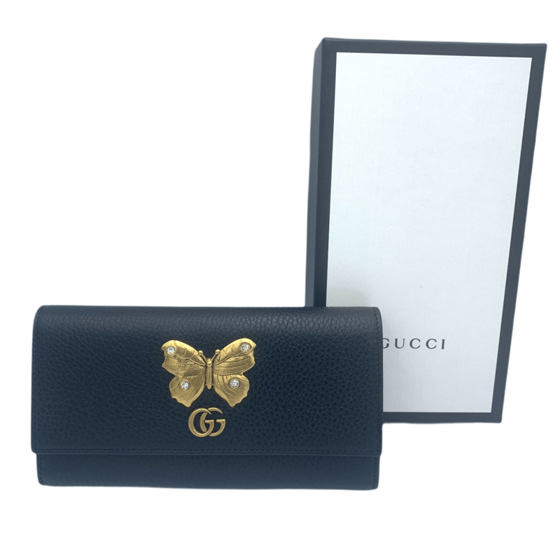 GUCCI グッチ 長財布 二つ折り レディース 黒 499359 | ラクトク