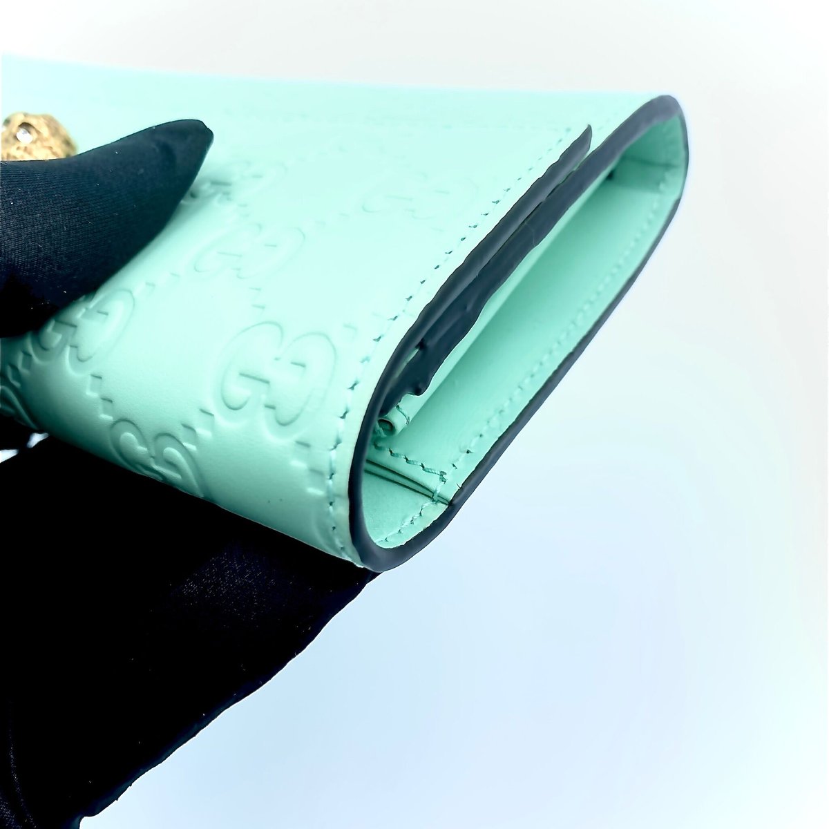 GUCCI グッチ 長財布 二つ折り 猫 緑 548055 | ラクトクショッピング