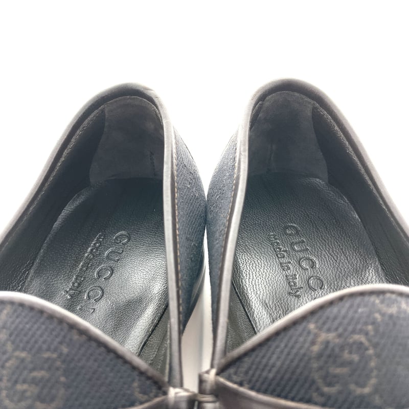 gucci ビットローファー　40 1/2 GUCCI (40 1/2 E) ブラウン GG ホースビット ローファー | ラクトク
