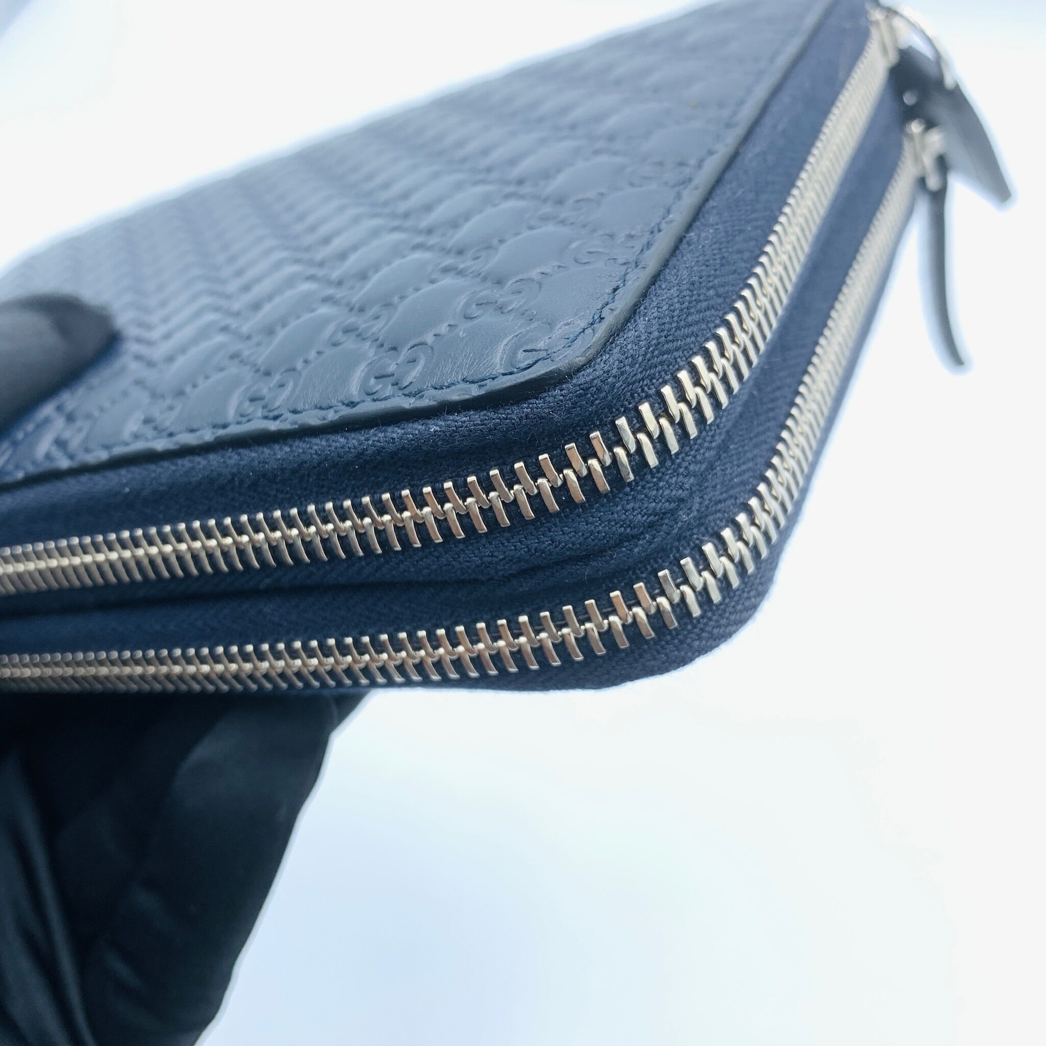 GUCCI グッチ オーガナイザー 長財布 449246 ネイビー | ラクトク