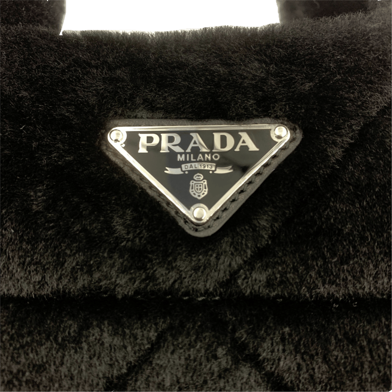 PRADA プラダ トートバッグ キルティング ブラック 1BG378 | ラクトク