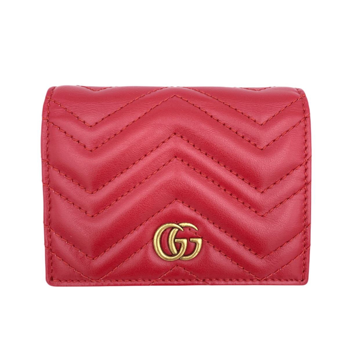 GUCCI ミニウォレット GGマーモント GGマーモント〕スモールウォレット ・ライトピンクレザー | GUCCI公式