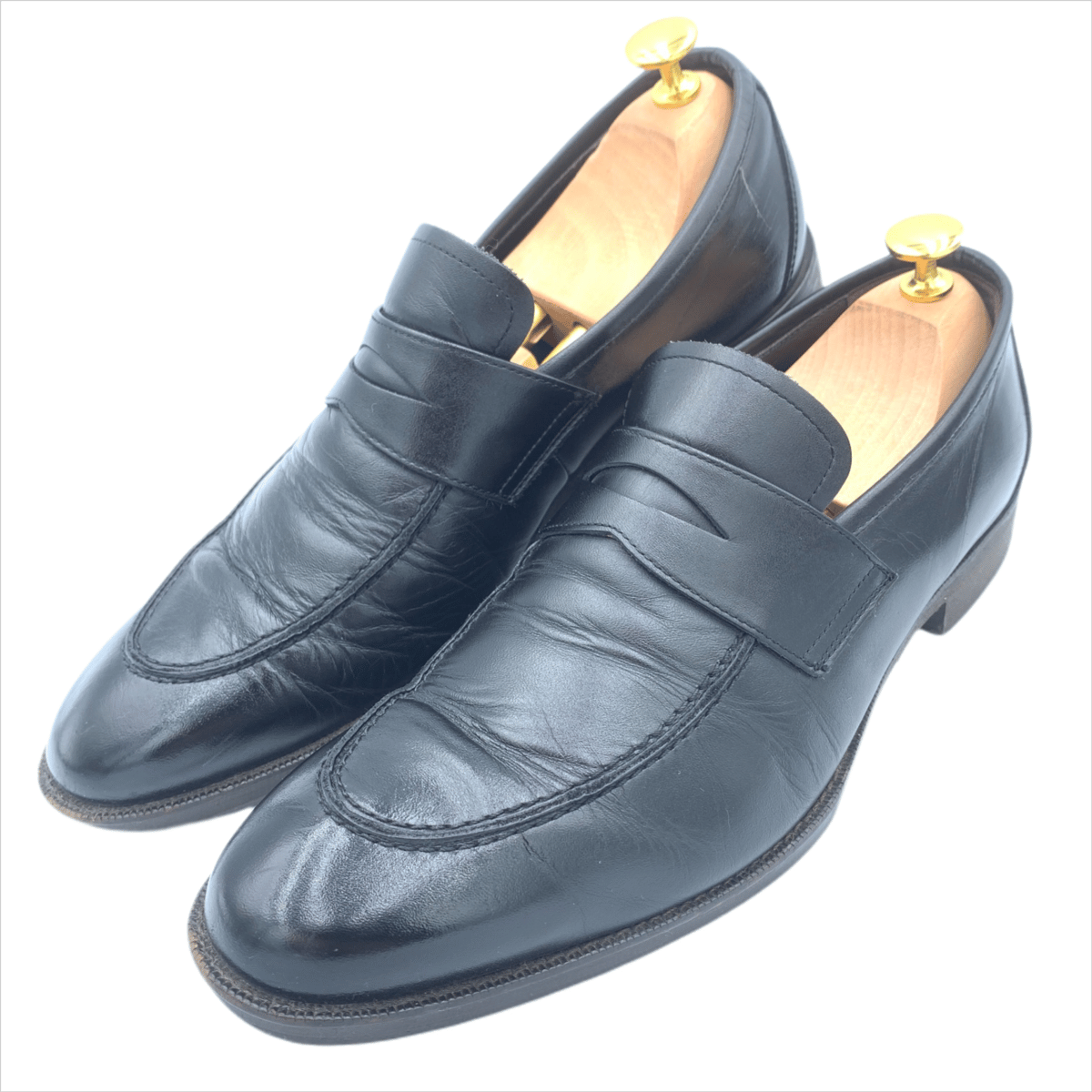 TAKEO KIKUCHI タケオキクチ ローファー Uチップ25.5cm ブラック 革靴 ...