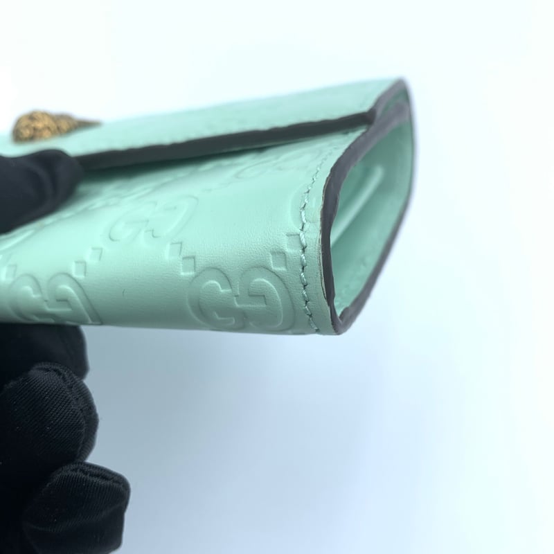 GUCCI グッチ 長財布 二つ折り 猫 緑 548055 | ラクトクショッピング