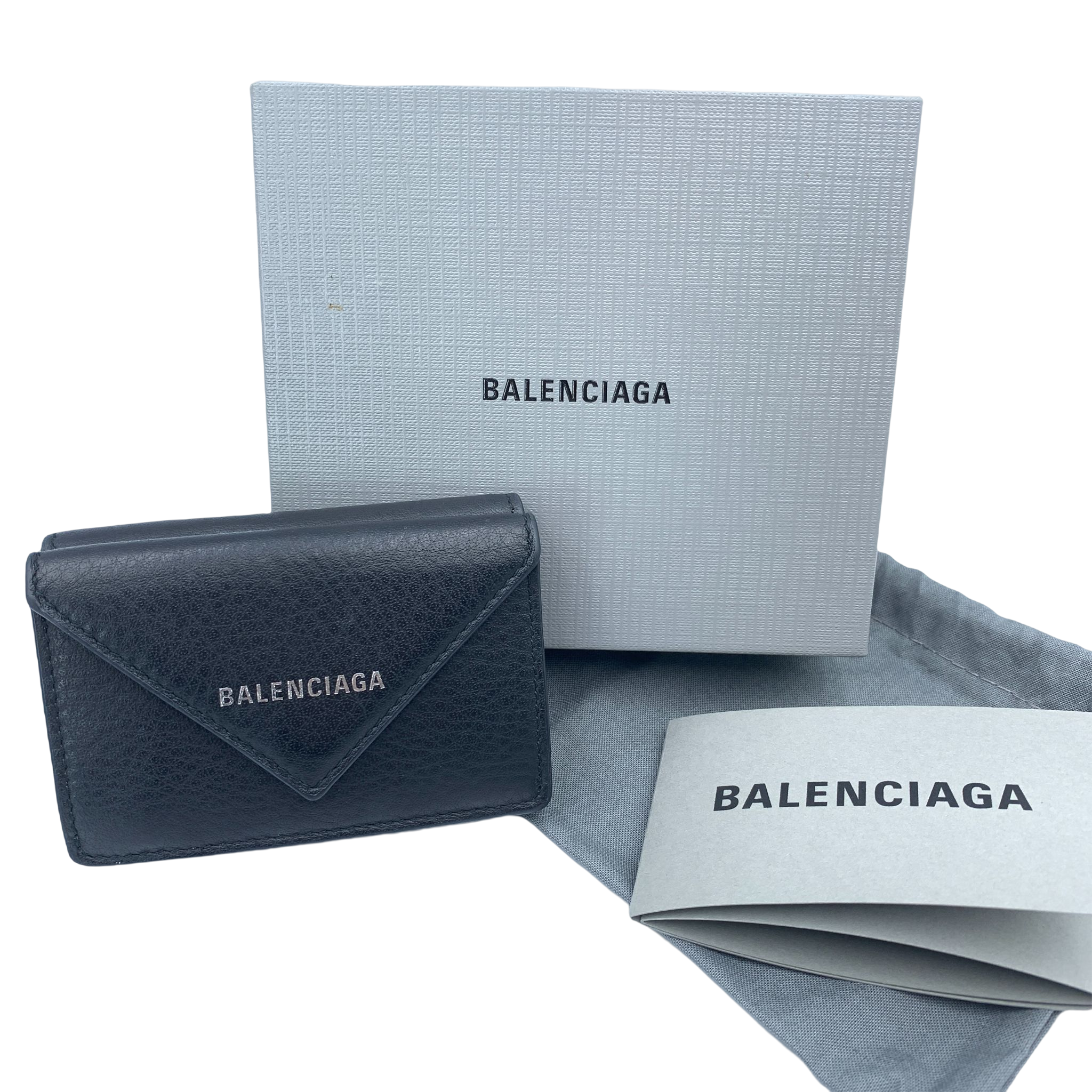 BALENCIAGA バレンシアガ ペーパーミニウォレット ブラック | ラクトク