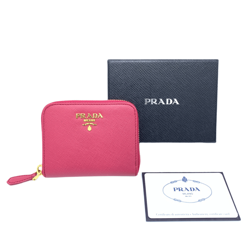 PRADA プラダ サフィアーノ コインケース ピンク 1M0268 PRADA プラダ サフィアーノ コインケース ピンク 1M0268