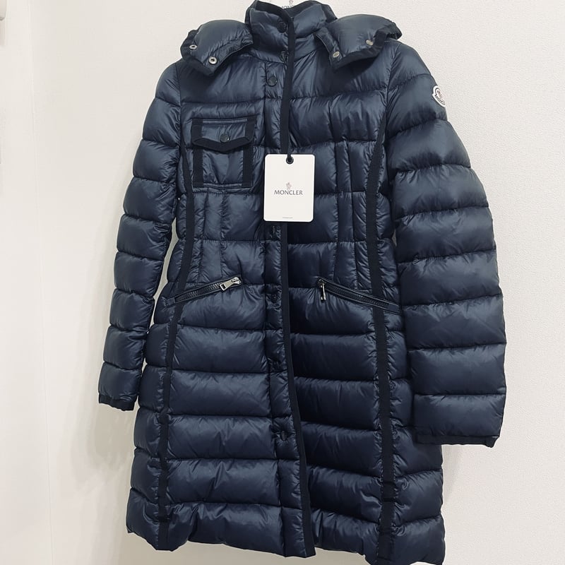 MONCLER HERMINE エルミンヌ ネイビー 01サイズ ダウン コート | ラクト