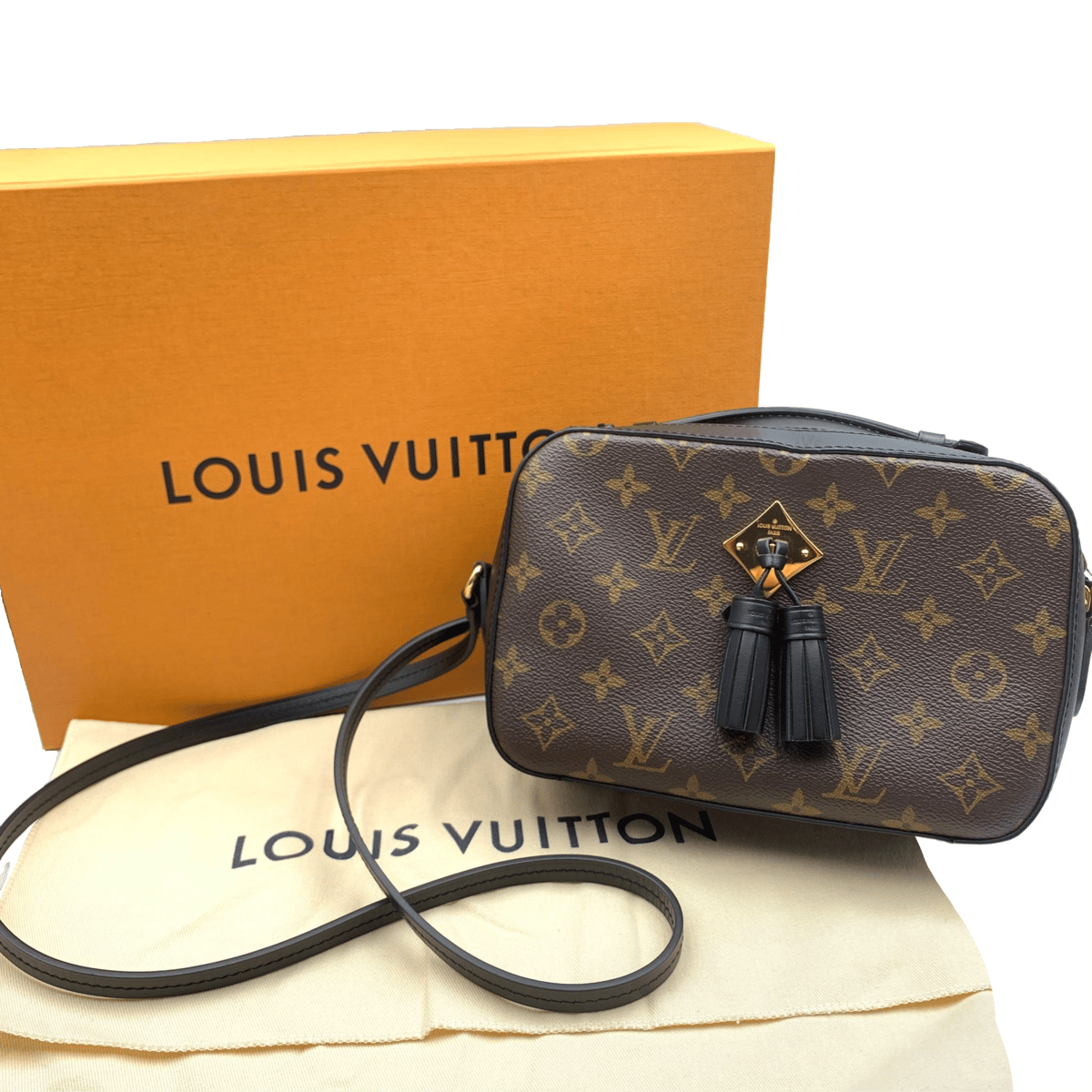 LOUIS VUITTON ルイヴィトン サントンジュ モノグラム ノワール M43555 