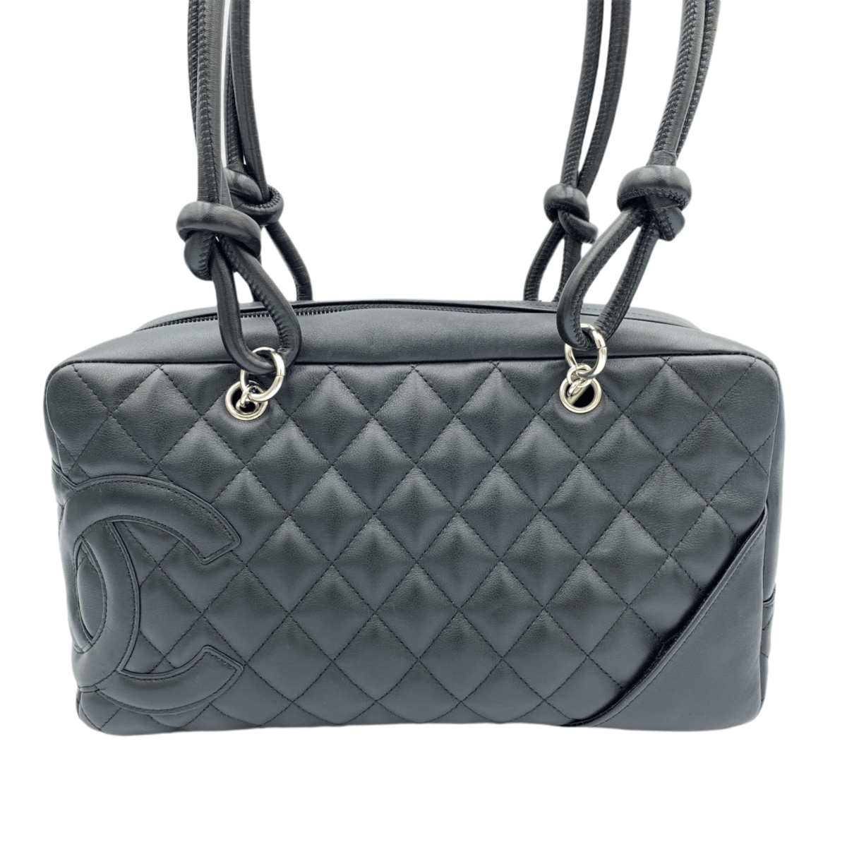 CHANEL シャネル カンボンライン ショルダーバッグ ブラック CHANEL シャネル カンボンライン ショルダーバッグ ブラック