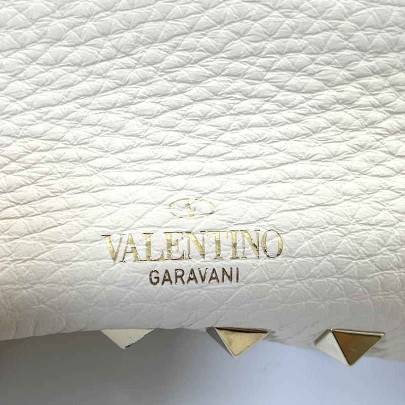 Valentino Garavani ロックスタッズ 2way トートバッグ アイボリー |